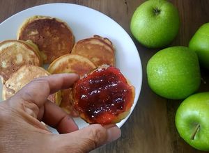 Una foto de Pancakes de manzana