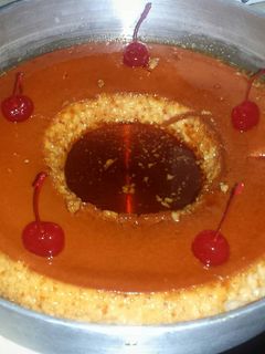 Una foto de Flan de caramelo
