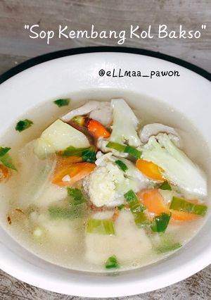 Foto resep Sop kembang Kol Bakso