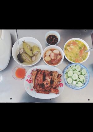 Hình của món Sườn cọng chiên giòn.