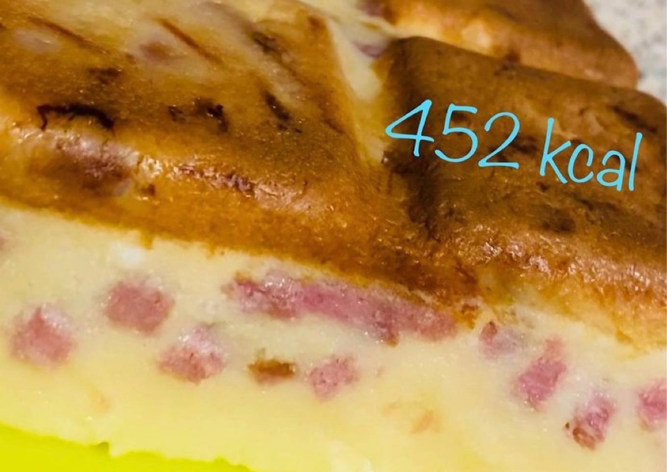 Quiche sans pâte 452 kcal