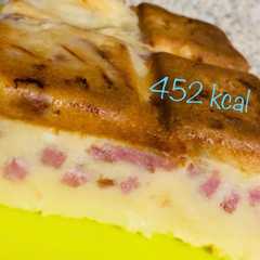Une photo de Quiche sans pâte 452 kcal