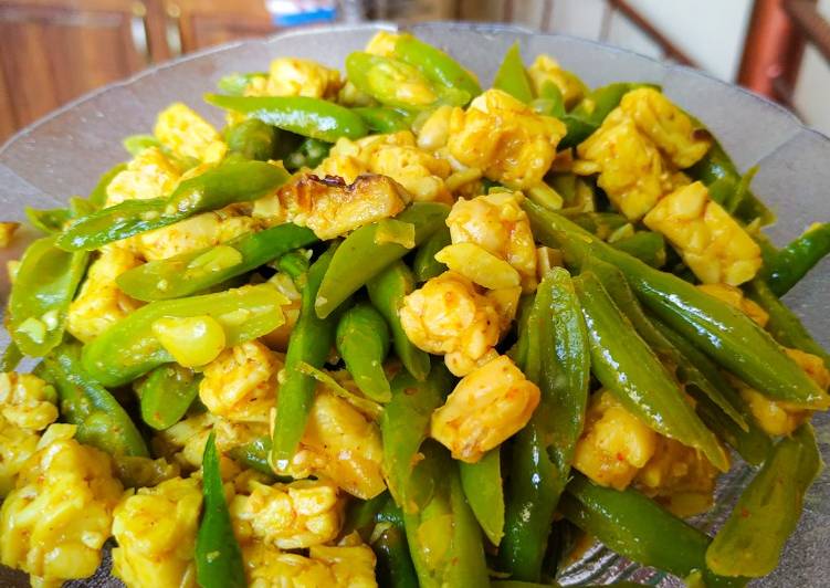Resep Tumis Buncis x Tempe, Enak