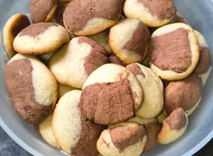 Una foto de Galletitas bicolor.