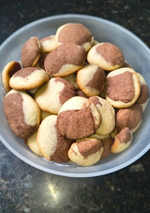Una foto de Galletitas bicolor.