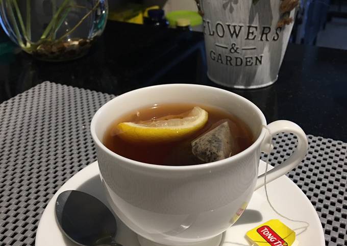 Ini dia! Bagaimana cara membuat Honey lemon tea (hot) dijamin gurih
