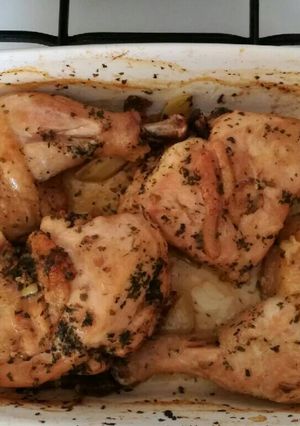 Egyszerű sült csirke recept fotója