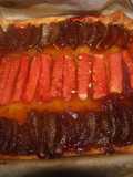 Tarta de sandía y peras