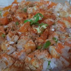 A picture of Spicy chanachaat❤😋😋.