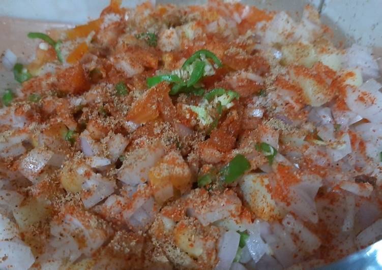 Step-by-Step Guide to Prepare Ultimate Spicy chanachaat❤😋😋