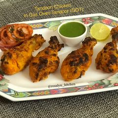 A picture of Tandoori Chicken in Gas Oven Tandoor (GOT).