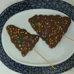 A picture of Chocolate christmas tree.