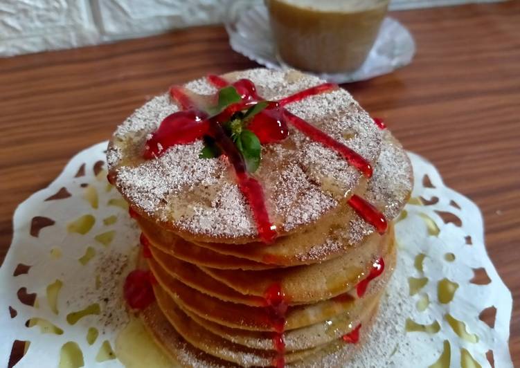 Bagaimana Membuat Pancake capuccino enggless yang Lezat