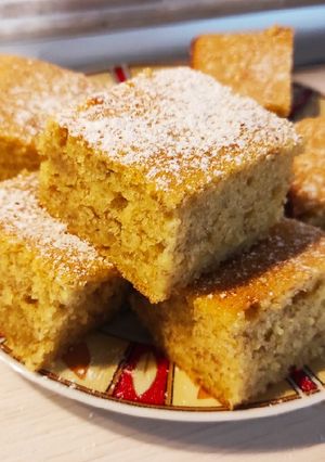 Gyors kevert banános süti recept fotója