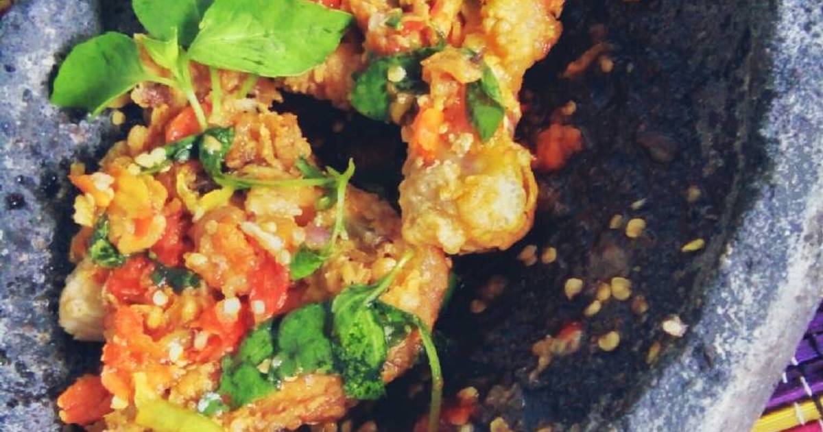 Resep Ayam geprek sambel bawang kemangi oleh Dapur 