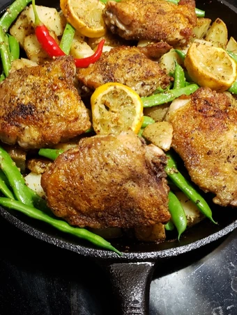 Easy Way Prepare Recipe Lemon Dijon Chicken, potatoes and green beans that is So Delicious, Perfect}