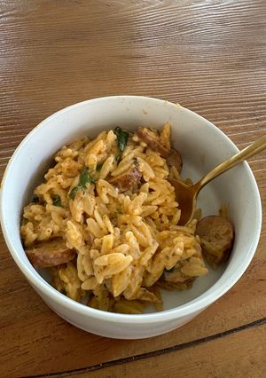 A picture of Tuscan Orzo Pasta.