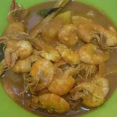 A picture of Udang asam keung (khas Atjeh Rayeuk).
