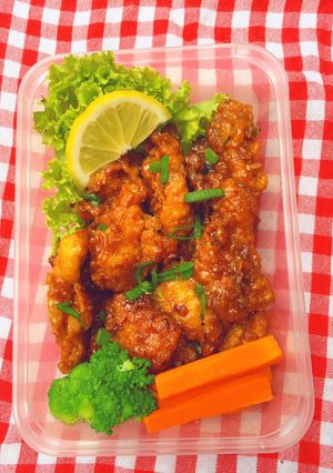 Foto resep Ayam Crispy Saus Madu Lemon