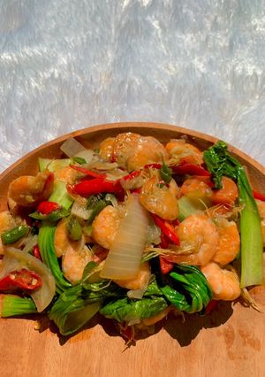 Foto resep Tumis Udang Pakcoy