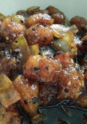 Foto resep Ayam Lada Hitam ala Ricebowl