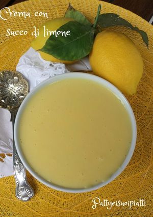 Foto di Crema con succo di limone