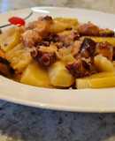 Pulpo afogao a la sidra