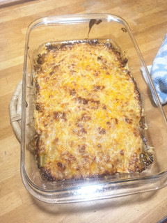 Una foto de Espárragos trigueros con bechamel al horno