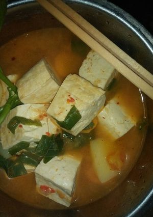 Foto resep Sundubu jjigae(sup tahu pedas ala korea)