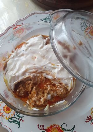 A picture of Smoked yogurt Mutton.