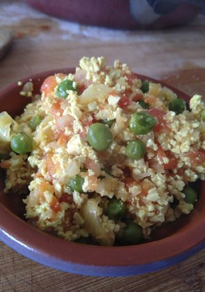 Une photo de Tofu façon keema matar