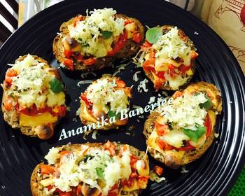 Fresh, Cooking Recipe Classic Italian Bruschetta Popular Italian Open Sandwiches Home Style