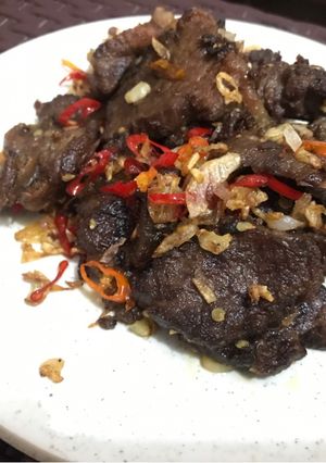 Foto resep Empal sapi cabe iris kering