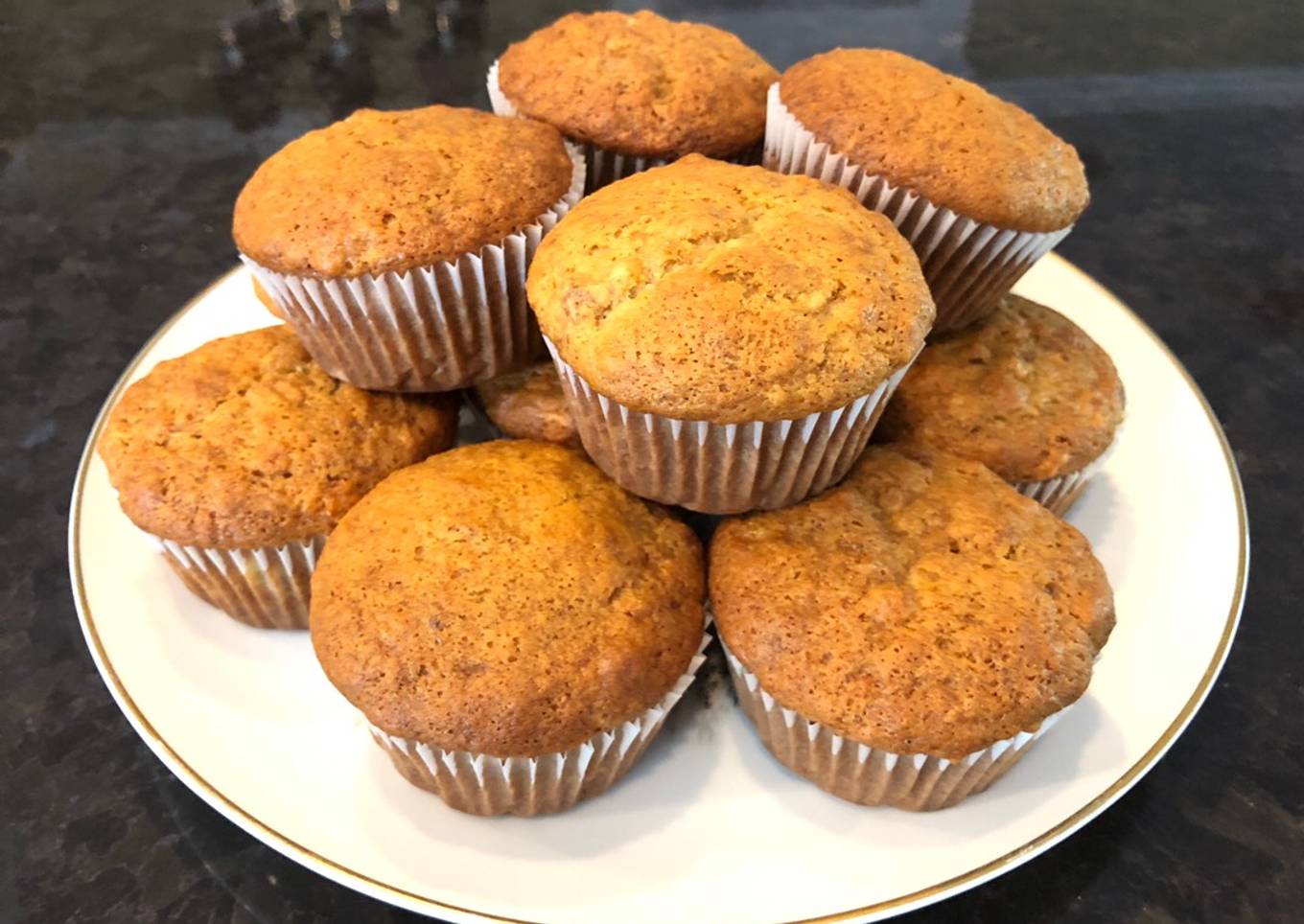 Easy homemade Banana muffins