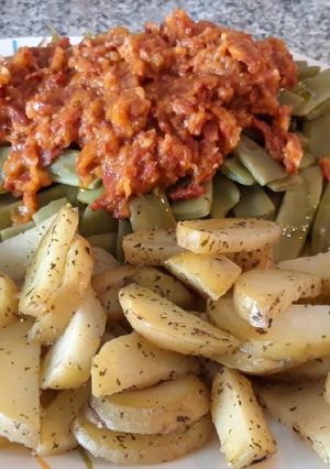 Una foto de Alubia verde a mi manera con Monsieur Cuisine Connect
