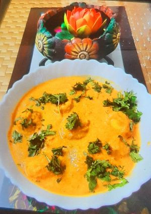 A picture of Punjab aloo dum.