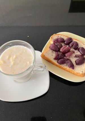 Una foto de Avena con manzana