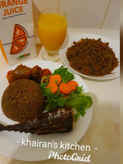 Wasawasa (yam couscous) ainihin hoton girkin
