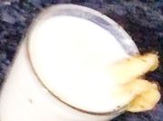 A picture of almond banana shake