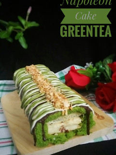 Foto resep Greentea Napoleon Cake