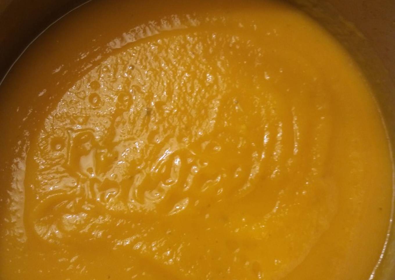 Crema de calabaza en olla exprés