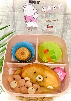 Foto resep Pizza goreng // Sosis //bekal anak // bekal lucu // bekal anak sekolah