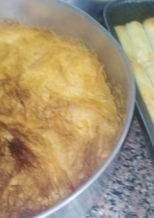 صورة لوصفة طريقة عمل جلاش محشي كنافة ومكسرات