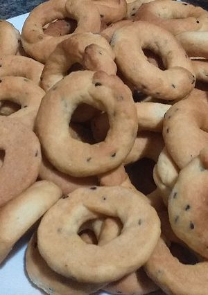 صورة لوصفة كعك سوري مالح 😋