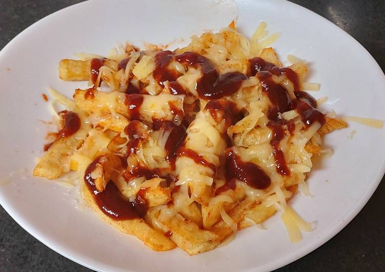 Recipe of Award-winning My Chips Melted Cheese and BBQ Sauce. 🤗#Lunch#Sidedish