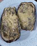 Berenjenas rellenas de hongos crimini