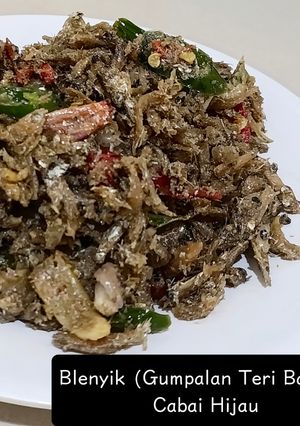 Foto resep Blenyik (Gumpala Teri Basah) Cabai hijau