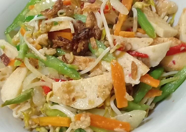 Resep Orek Sayur Bakso Ikan yang enak