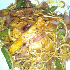 Noodles chapati A picture of Noodles chapati.