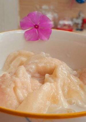 Hình của món Vú sữa dầm sữa đặc.